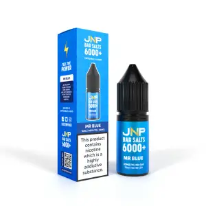 Mr Blue Nic Salt E liquid by JNP Bar Salts 6000 10ml 